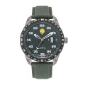 Montre Athos 2 - Cadran Kaki et Bracelet Tissé Kaki