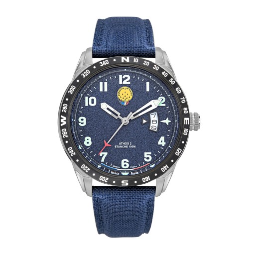 Montre Athos 2 - Cadran et Bracelet Bleu