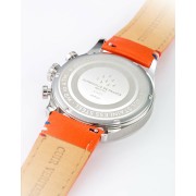 Dos de la montre avec visuel Patrouille de France gravé dans le métal.