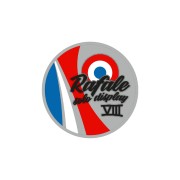 Magnet rond avec visuel tricolore du Rafale Solo Display.