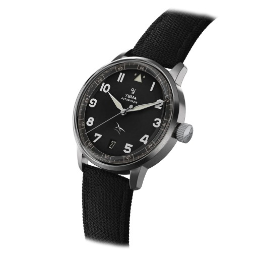 Montre FLYGRAF FLIEGER Noir - Yema x Armée de l'Air et de l'Espace