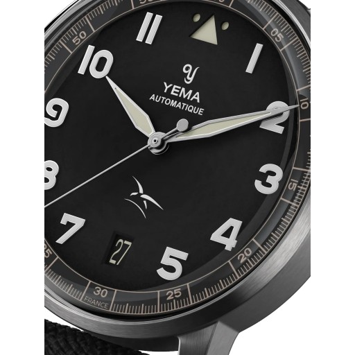 Montre FLYGRAF FLIEGER Noir - Yema x Armée de l'Air et de l'Espace