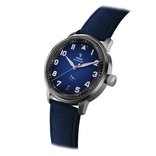 Montre FLYGRAF FLIEGER Bleu - Yema x Armée de l'Air et de l'Espace