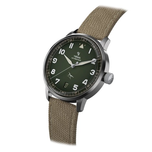 Montre FLYGRAF FLIEGER Khaki - Yema x Armée de l'Air et de l'Espace