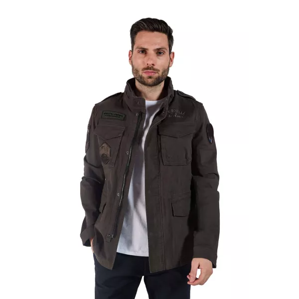 Parka avec col montant