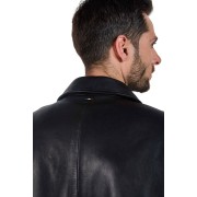 Blouson en Cuir Noir Firefly Earth - Redskins x Patrouille de France