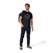 T-shirt Bleu Marine Jaguar Mercerise - Redskins x Patrouille de France