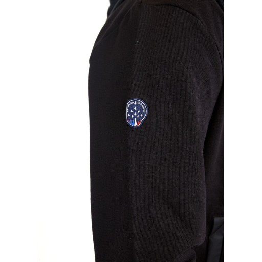 Sweat-shirt zippé Noir Officier French - Redskins x Patrouille de France