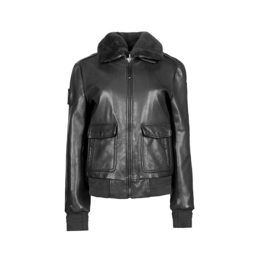 Blouson Femme en cuir Noir Todd Alpha - Redskins x Patrouille de France