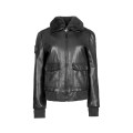 Blouson Femme en cuir Noir Todd Alpha - Redskins x Patrouille de France