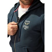 Broderie Patrouille de France sur le coeur avec les ailes de l'aviation.