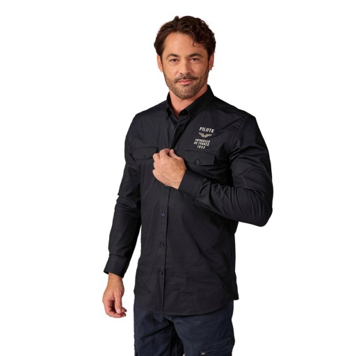 Chemise Bleu Marine Vador Triomphe - Redskins x Patrouille de France