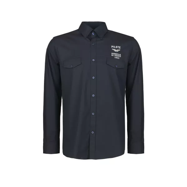 Chemise Bleu Marine Vador Triomphe - Redskins x Patrouille de France