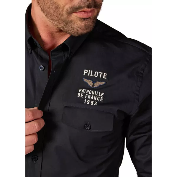 Chemise Bleu Marine Vador Triomphe - Redskins x Patrouille de France