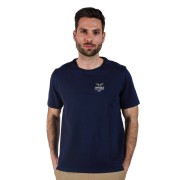 T-shirt Bleu Marine avec logo PATROUILLE DE FRANCE brodé côté cœur.