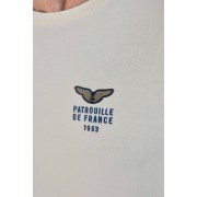 Logo PATROUILLE DE FRANCE avec les ailes de l'aviation brodé côté cœur.