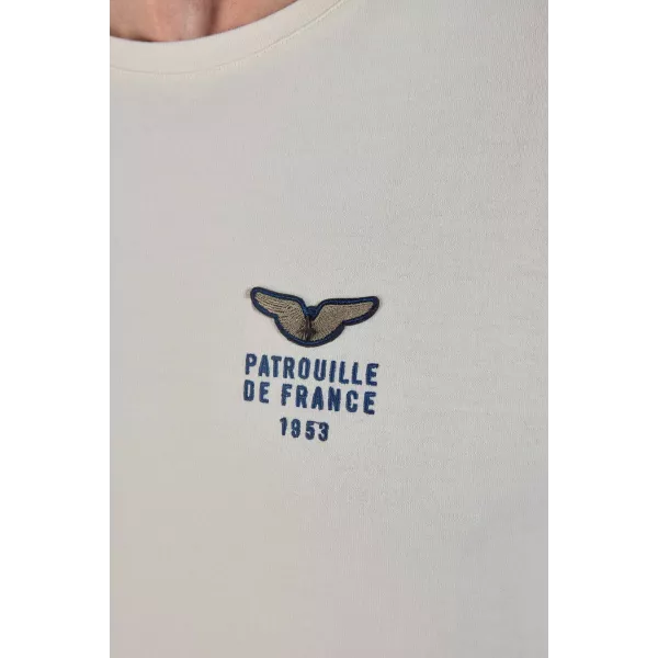 Logo PATROUILLE DE FRANCE avec les ailes de l'aviation brodé côté cœur.