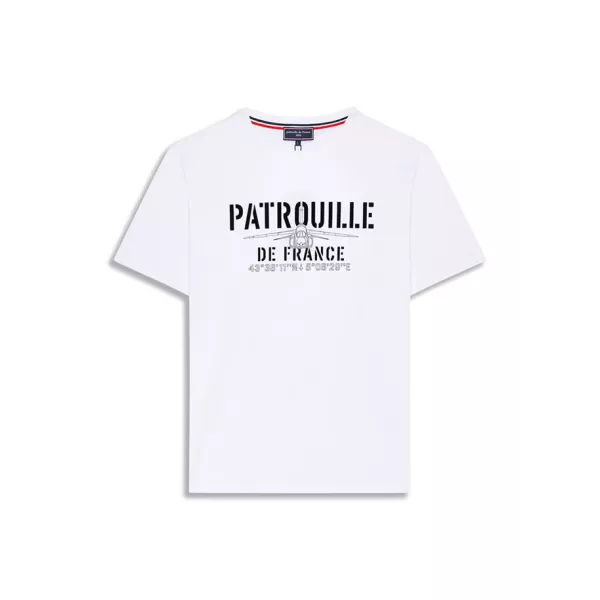 T-shirt Blanc Aero Mercerise - Redskins x Patrouille de France