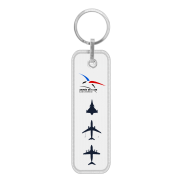 Porte-clés flamme - Armée de l'Air & de l'Espace - Trilogie avions