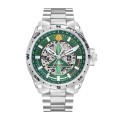 Montre Athos 8 Automatique - Cadran Vert et Bracelet Acier