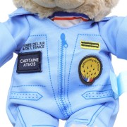 Combinaison de l'ourson bleu ciel avec patch Patrouille de France et inscription de pilote.