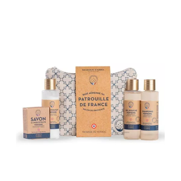 Trousse de voyage 4 Produits Verveine - Patrouille de France x Marius Fabre