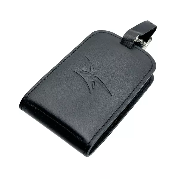 Porte adresse Jules Cuir Lisse Noir - Armée de l'Air et de l'Espace x Larmorie