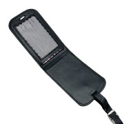 Intérieur permettant de glisser les informations personnelles du propriétaire du bagage.