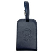 Porte adresse en Cuir Lisse Bleu, avec logo de la Patrouille de France embossé.