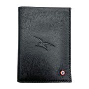 Grand portefeuille en Cuir Lisse Noir - Armée de l'Air et de l'Espace x Larmorie