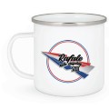 Mug en métal Blanc 30ml - Rafale Solo Display