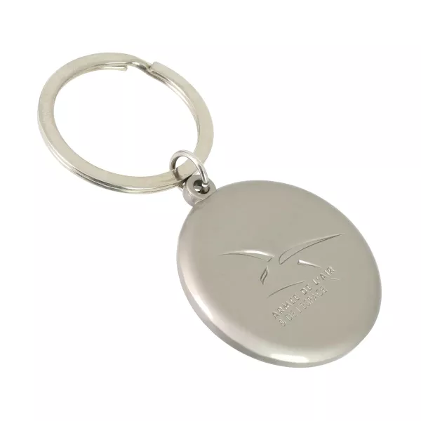 Logo emblématique de l'Armée de l'Air et de l'Espace gravé dans le métal