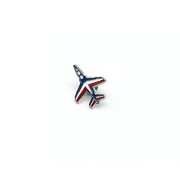 Pin's en metal, découpé à la forme de la silhouette de l'alpha-jet.