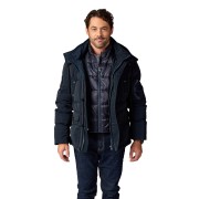 Doudoune Bleue Marine avec doublure ton sur ton