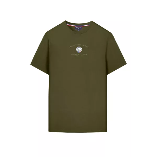 T-shirt Khaki avec patch PAF brodé au centre du torse.