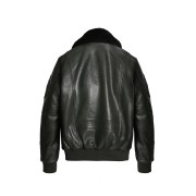 Blouson en Cuir Khaki Rafal 2.0 Ycon - Redskins x Patrouille de France