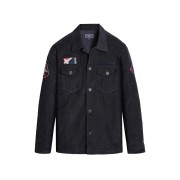 Surchemise Bleu Marine Report Velours - Redskins x Patrouille de France