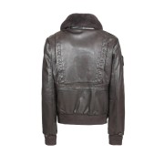 Blouson Femme en cuir Marron Todd Alpha - Redskins x Patrouille de France