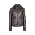 Blouson Femme en cuir Marron Todd Alpha - Redskins x Patrouille de France