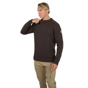 Pull Over Marron avec patch de la patrouille de France sur l'épaule