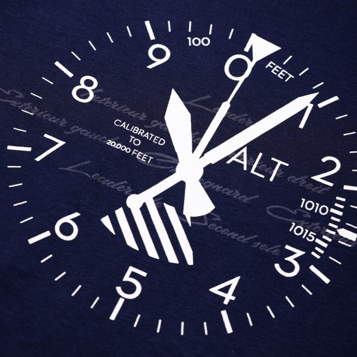 T-Shirt bleu marine Altimètre - Patrouille de France