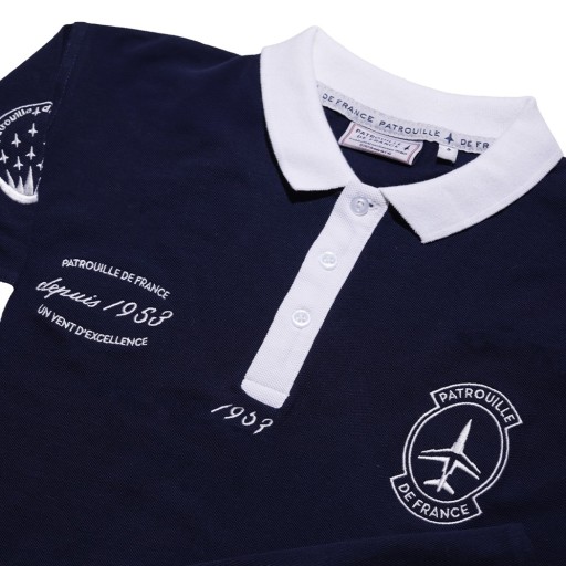 Polo bleu marine Altimètre - Patrouille de France