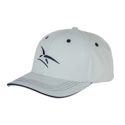 Casquette Grise avec épervier de l'armée de l'Air et de l'Espace brodé en bleu sur l'avant.