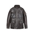 Blouson en Cuir Marron Sergent Dity - Redskins x Patrouille de France