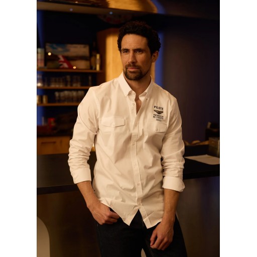 Chemise Blanche Vador Triomphe - Redskins x Patrouille de France