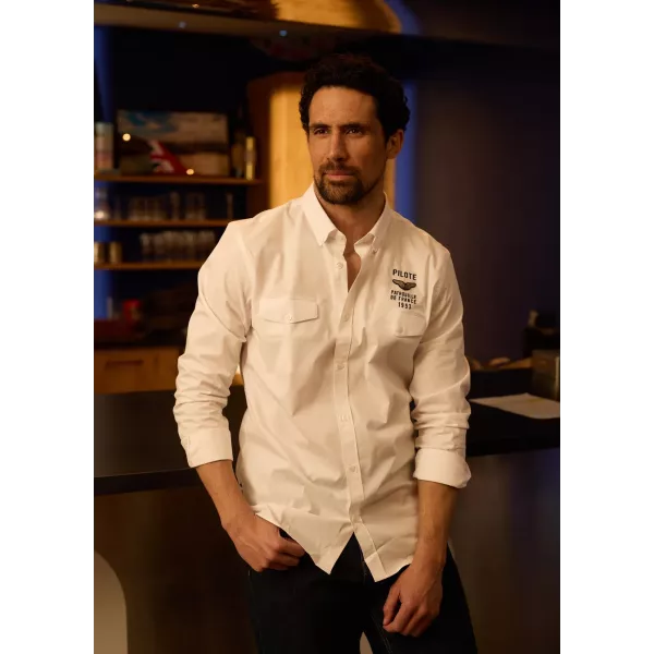 Chemise Blanche Vador Triomphe - Redskins x Patrouille de France