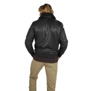 Blouson en Cuir Marron Ranger Alpha - Redskins x Patrouille de France