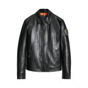 Blouson en Cuir Noir Guard Ycon - Redskins x Patrouille de France