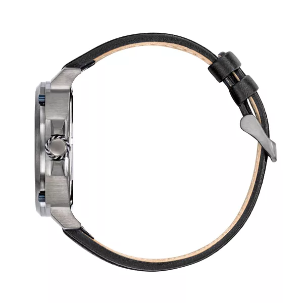 Montre Rafale Solo Display Pilote - Cadran Noir et Bracelet Cuir Noir