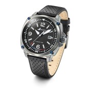 Montre Rafale Solo Display Pilote - Cadran Noir et Bracelet Cuir Noir